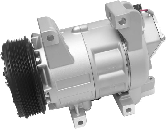 AC Compressor with Clutch Compatible with Nissan Altima 2.5L 2007 2013-2018, Rogue 2.5L 2014-2020, VCS-14EC Style (Not DKS17D), w/Two Plugs