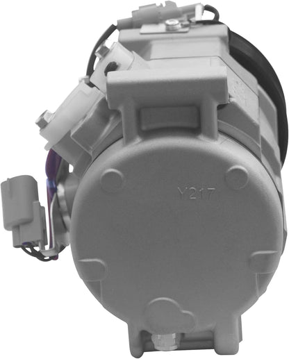 AC Compressor with A/C Clutch (8-Grooves） Compatible with Toyota Tundra 4.6L, 5.7L 2007-2021, with 10S20C Style Compressor, Replace# 883200C130, 883200C190