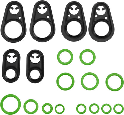 A/C System O-Ring and Gasket Seal Kit Fit for Chrysler 300 10-05, for Dodge Challenger 13-08, Charger 12-06, Magnum 08-05, Replacement for RS 2515 MT2515 26814