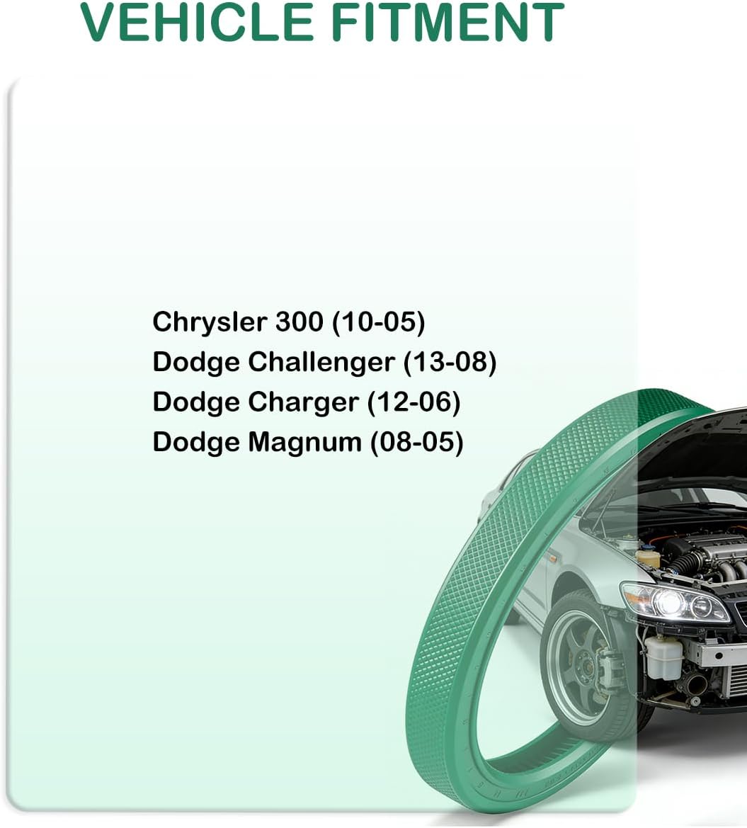 A/C System O-Ring and Gasket Seal Kit Fit for Chrysler 300 10-05, for Dodge Challenger 13-08, Charger 12-06, Magnum 08-05, Replacement for RS 2515 MT2515 26814