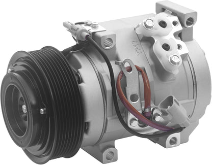 AC Compressor with A/C Clutch (8-Grooves） Compatible with Toyota Tundra 4.6L, 5.7L 2007-2021, with 10S20C Style Compressor, Replace# 883200C130, 883200C190