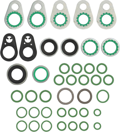 A/C System O-Ring and Gasket Seal Kit Fit for Dodge Dakota 12, 10-05, Ram 1500 10-02, Ram 2500 10-02, Ram 3500 10-02, Ram 4000 96-95, Replacement for RS 2515 MT2515 26813