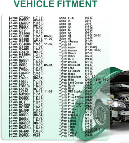 A/C System O-Ring and Gasket Seal Kit Fit for Lexus CT200h 17-11, ES300 03-99, ES300h 19-13, ES330 06-04, Replacement for 602584 MT2584 1321347 TEM801840 26816 801840 RS 2584