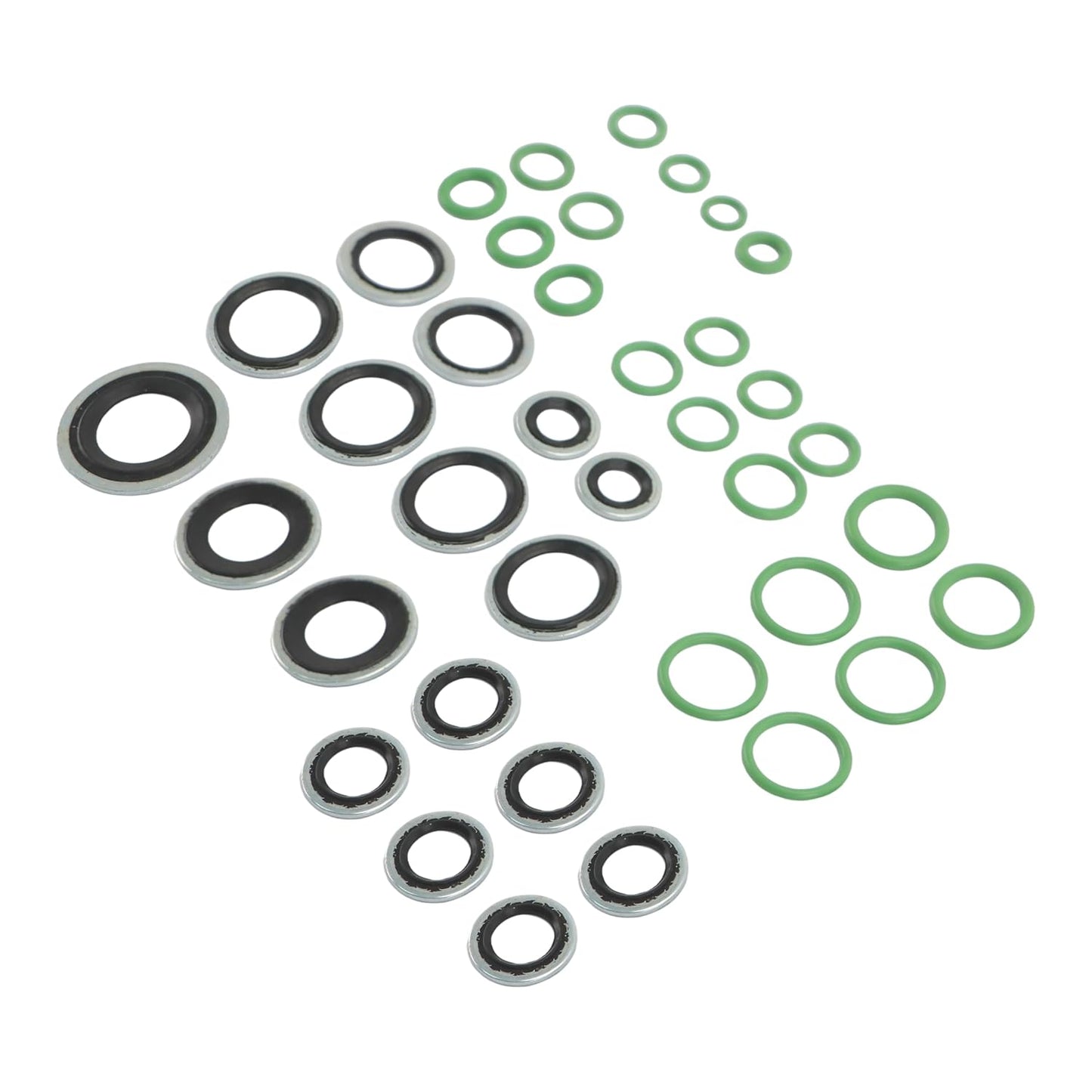 A/C System O-Ring and Gasket Seal Kit Fit for AM General Hummer 96,94, 00-99, for Buick Allure 10-05, Lesabre 05-00, Rainier 07-04, Rendezvous 07-02, Replacement for RS 2550 MT2550 26738