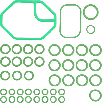 A/C System O-Ring and Gasket Seal Kit for RS 2580; 1321283; 26749; 801763; MT2580; TEM8017 Seal Ring fit for Chevrolet Metro 01-98, Prizm 02-98, Tracker 07-98, Chrysler Prowler 02-01