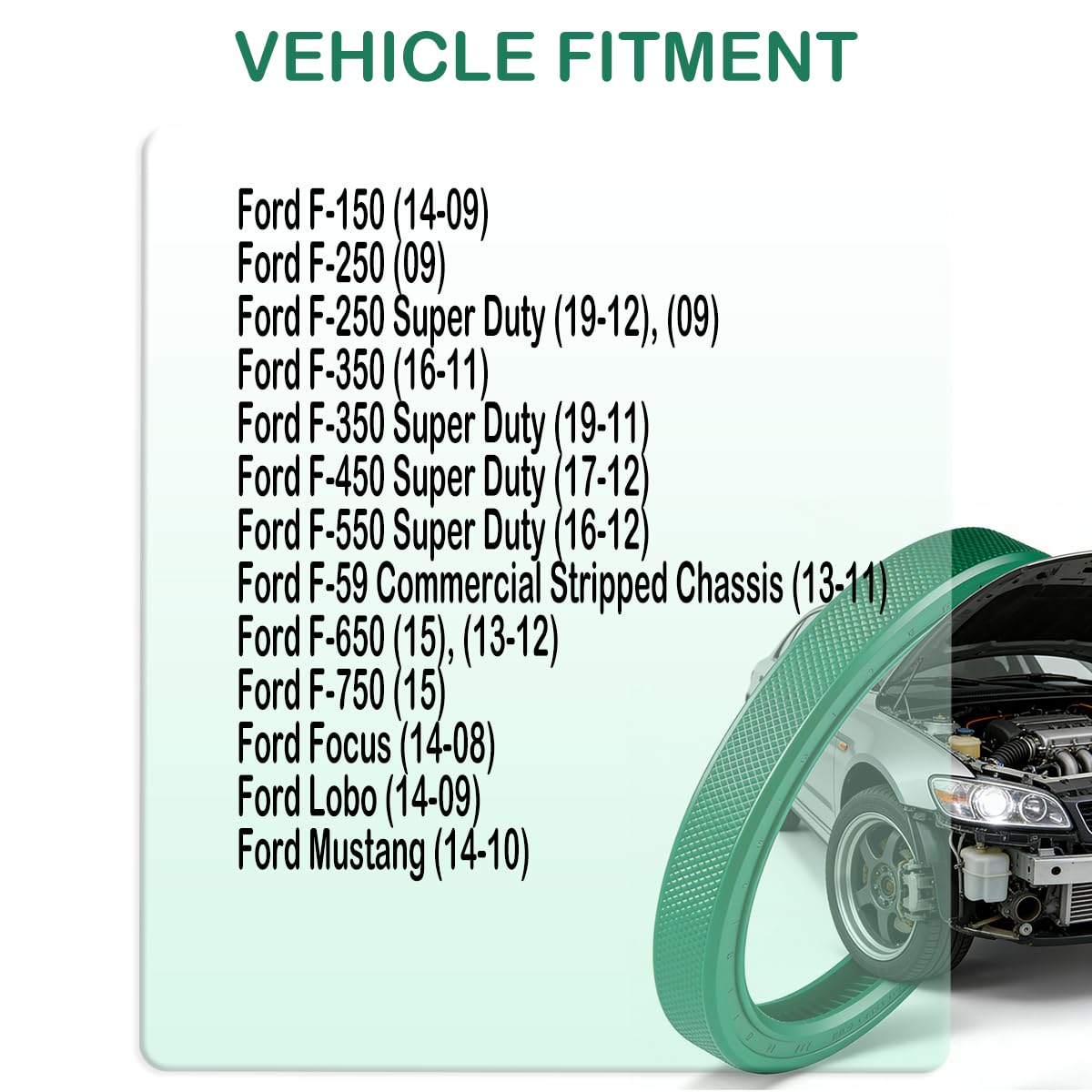 A/C System O-Ring and Gasket Seal Kit Fit for Ford F-150 14-09, F-250 09, F-250 Super Duty 19-12, 09, F-350 16-11, F-350 Super Duty 19-11, Replacement for MT2727 OR134 RS2727 26851