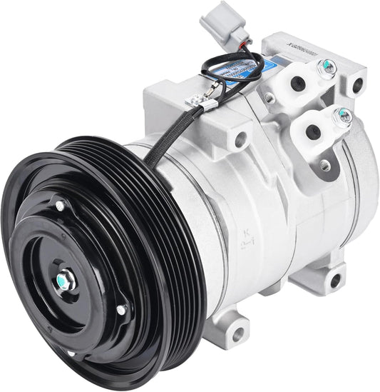A/C Compressor with Clutch Compatible with Honda Accord 2003-2007,3.0L, Compatible with Odyssey 2005-2007, Pilot 2005-2008, Compatible with Ridgeline & Acura MDX TL, 3.0L 3.2L 3.5L,CO10736C