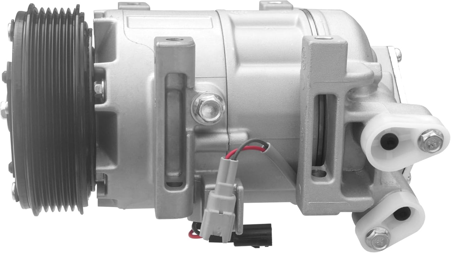 AC Compressor with Clutch Compatible with Nissan Altima 2.5L 2007 2013-2018, Rogue 2.5L 2014-2020, VCS-14EC Style (Not DKS17D), w/Two Plugs