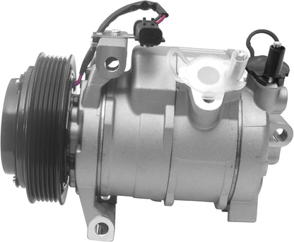 AC Compressor with Clutch Compatible with Jeep Grand Cherokee 2011-2021 & Dodge Charger 2011-2013, Durango 2011-2015, Challenger & Chrysler 300 - V8 Engine Only