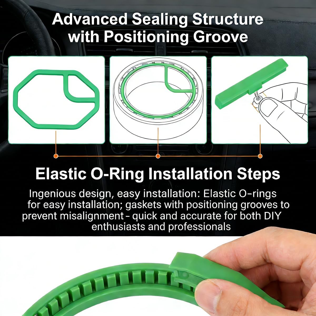 A/C System O-Ring and Gasket Seal Kit Fit for Buick Cascada 19-16, Enclave 19-08, Encore 20-13, Encore GX 20, Envision 19-16, Lacrosse 19-14, Replacement for RS 2741 MT2741 26824