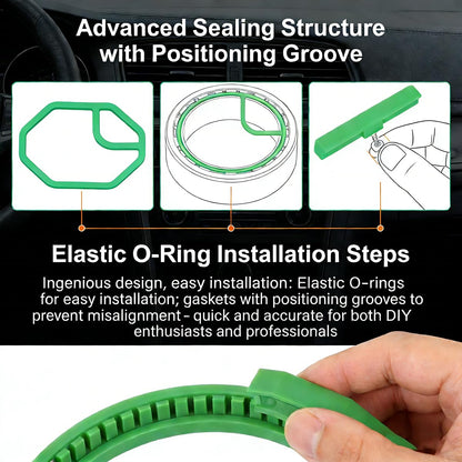 A/C System O-Ring and Gasket Seal Kit Fit for Infiniti Q40 15, Q50 23-14, Q60 22-14, Q70 19-14, Q70L 19-15, QX30 19-17, QX50 23-19, Replacement for RS 2572 MT2572